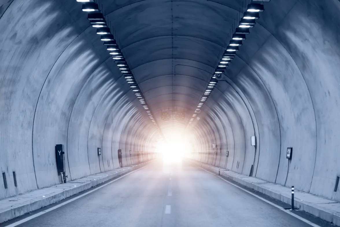 Tunnel where the sheet has been adopted